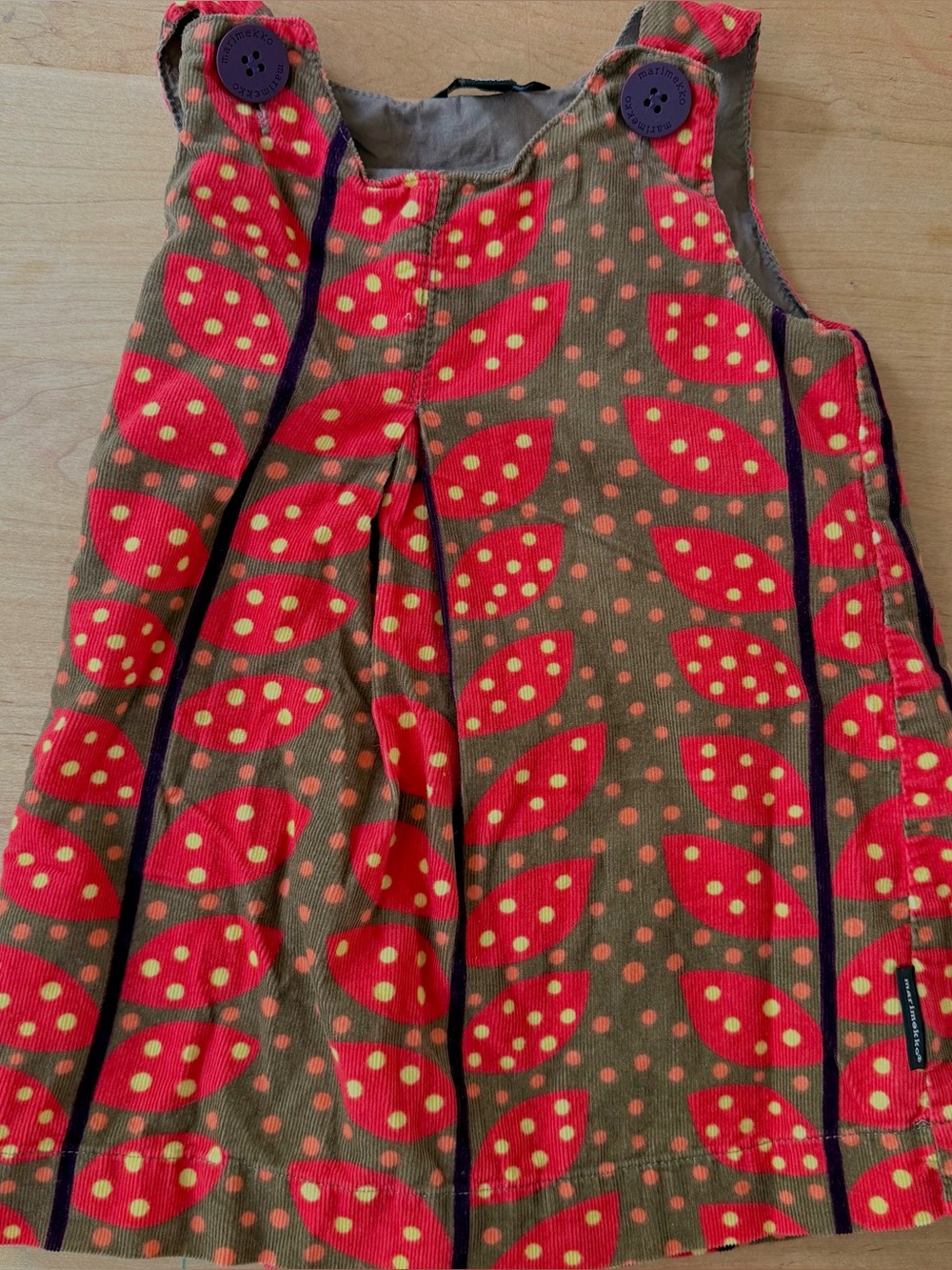 GUC Vintage Marimekko Corduroy Overall Dress